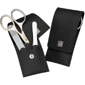 Erbe Collection Carbon Maniküre Lady Taschen-Etui Maniküre-Set 9491