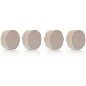 MAGNETOPLAN Design Magnet Wood Circle, rund, Haftkraft 4 kg, Ø 30 x H 13 mm, FSC-Birkenholz, 4 Stück