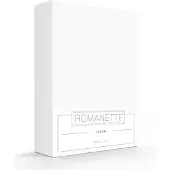 Romanette Bettlaken Weiß (Baumwolle)-150 x 250 cm (1-person)