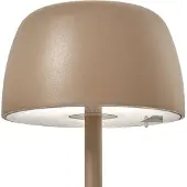 LINDBY LED-Akku-Tischleuchte Arietty, beige, dimmbar, IP65 Arietty , dimmbar, creme / amber, für Wohn- / Esszimmer, Aluminium, Modern