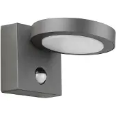 LUCANDE LED-Außenwandlampe Belna, Metall, Sensor, IP54
