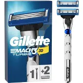 Gillette Rasierer Mach3 Turbo 2 Klingen