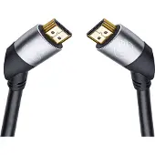 OEHLBACH Easy Connect 48 Gbit/s Stecker Abgewinkelt HDMI auf HDMI Typ A (Standard) 1,5 m (Schwarz)