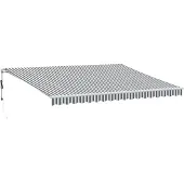 vidaXL Markise Automatisch mit LED Anthrazit & Weiß 450x300 cm