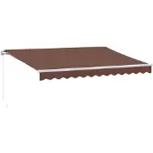vidaXL Markise Manuell Braun 350x250 cm