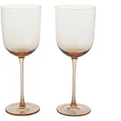 Ferm Living Rotweinglas Host Blush 360 ml (2er-Set)