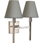 Elstead Lighting Elstead Lucerne Wandleuchte E14 2-fach Nickel gebürstet