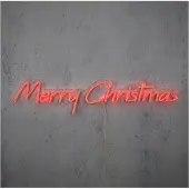 Luca Lighting Weihnachts-Wandlampe Neon Rot - Frohe Weihnachten