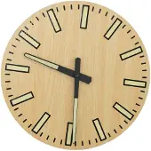 vidaXL Wanduhr mit Leuchtendem Skala und Zeiger Gelb Ø30 cm
