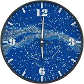vidaXL Wanduhr mit Leuchtender Skala und Zeiger Blau Ø30 cm