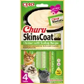 Inaba Ciao Churu Skin & Coat Huhn mit Jakobsmuschel Katzensnack