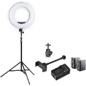Walimex pro LED Rainbow 60W RGBW Ringleuchte Set 2