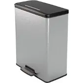OEM Edler Abfallbehälter aus Edelstahl, elegant, modern, 50cm