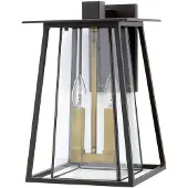 HINKLEY Walker Outdoor Wandleuchte Buckeye-Bronze mit Heritage-Messing Hinkley HK-WALKER2-L