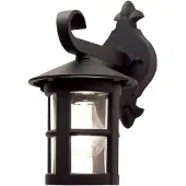 Elstead Lighting Elstead Hereford Außen-Wandleuchte E27 29cm Schwarz IP43