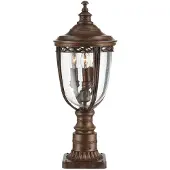 ELSTEAD English Bridle Außen-Stehleuchte E14 3-fach 55cm Britische Bronze IP44