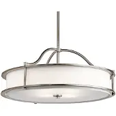 Kichler Emory Zinn Stahl Zeitgenössische Kronleuchter 4 Lichter E27