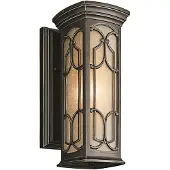 Elstead Lighting Elstead Franceasi Außen-Wandleuchte E27 37cm Ältere Bronze IP44