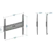 Meliconi CME ES400, 101,6 cm (40"), 139,7 cm (55"), 200 x 200 mm, 400 x 400 mm, Metall, Schwarz