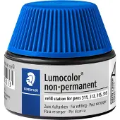 Staedtler Nachfülltinte Lumocolor nonpermanent blau Packung mit 4 Stück