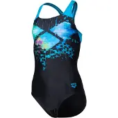 Arena Kinder Schwimmanzug GIRL'S MULTI PIXELS SWIMSUIT SWIM PRO BACK L