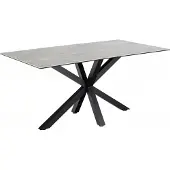 Ebuy24 Heaven Esstisch 90x160cm grau.