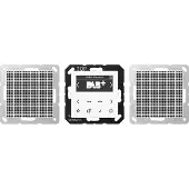 JUNG Einsatz-Radio aws Basis+zentr.Abdeckpl UP