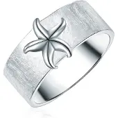 Rafaela Donata Ring Seestern aus Sterling Silber in silber | Gr.: 56