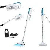 Domo DO237SV, Stabstaubsauger, Beutellos, 0,45 l, Aluminium, Trocken, Filterung