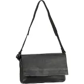 Harold's Leder Umhängetasche Schultertasche Submarine Handbag Flap Black schwarz