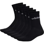 Adidas Originals Unisex Socken, 6er Pack - Linear Crew Cushioned, Logo, gepolstert, einfarbig