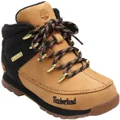 Timberland Unisex für Kinder. TB0A1NL42311 Euro Sprint Halbhohe Schnürstiefel aus Leder schwarz und gelb (21), Wohnung, Schnürsenkel, Lässig