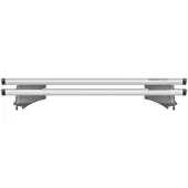 Menabo Universelle Dachträger für Autos, Flush/Raised Rails, Menabò Leopard Silber