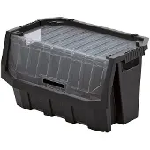Kistenberg Multifunktionsbehälter Stapelbehälter Stapelbox Kleinteilebox Sortimentsbox Transparenter Deckel 396 x 380x 282 mm