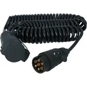 Carpoint Spiral Anhänger Verlängerungskabel 7p>7p Stecker/Steckdose