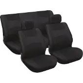 Carpoint Schonbezug Satz 6-Teilig Schwarz