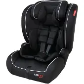 Carkids i-Grösse Autositz Luca 76-150 cm schwarz/weiss