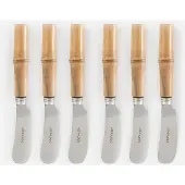 Sissy-Boy Buttermesser Mit Bambus-Griff - Silberfarben