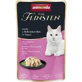 Animonda Vom Feinsten Sparpaket Pouch 36 x 50 g - Lachs + Hühnchenfilet in Sauce