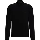 BOSS Baumwollpullover mit Reißverschlusskragen Grösse XXXL