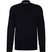 BOSS Baumwollpullover mit Reißverschlusskragen Grösse L