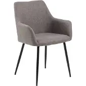 Ebuy24 HOMLA ELVAR Stuhl in Stoff grau 59x59x85 cm
