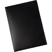 Eichner Eckspannmappe, DIN A3, Gummizugverschluss, 5 Stück, schwarz