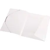 Eichner Eckspannmappe, DIN A4, 3 Flügelklappen, 10 Stück, transparent