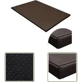 The Living Store Hundematte Flach Rechteckig Braun L