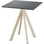 Veba Infinity Terrassentisch Sand gestell + Schwarz HPL 70x70 cm