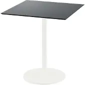 Veba Urban Terrassentisch Weiß gestell + Schwarz HPL 70x70 cm