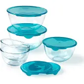 Pyrex Lunchbox-Set Durchsichtig türkis 5 Stücke