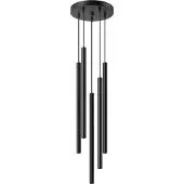 Sollux Pendelleuchten PASTELO 5P schwarz 5xG9 8W Stahl 110x25x25cm