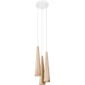 Sollux Hängeleuchte SULA 3P Naturholz 3xGU10 10W Holz 120x20x20cm